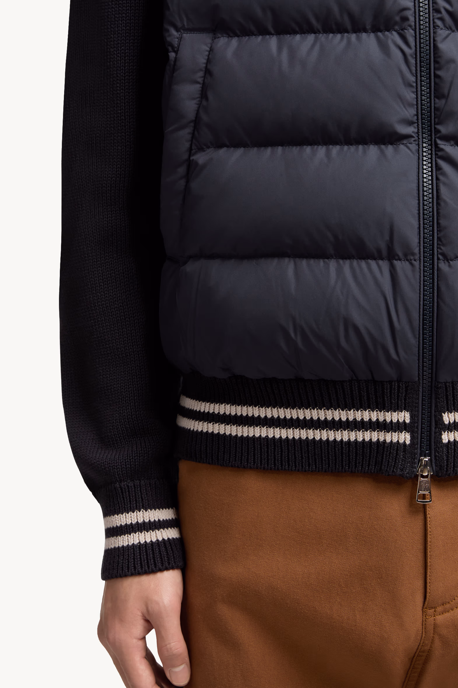 Padded Cotton Cardigan Men Navy Blue Moncler 6